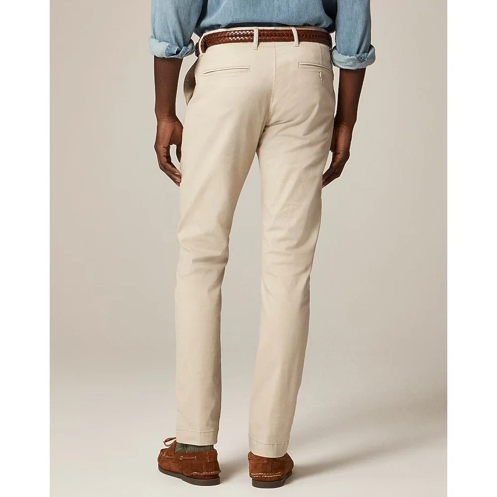 J.Crew Men's Beige Slim Fit Flat Front Chino Pants 34